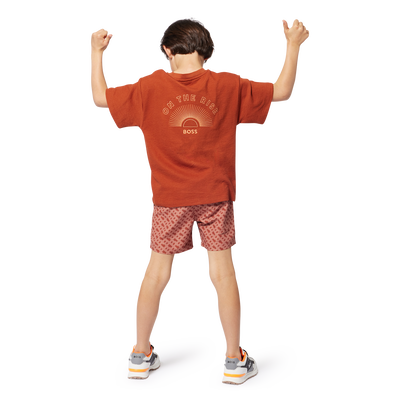 Embroidered Cotton T-Shirt BOSS BOY