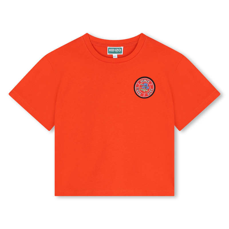 Short-Sleeved Cotton T-Shirt KENZO KIDS 
                    GIRL