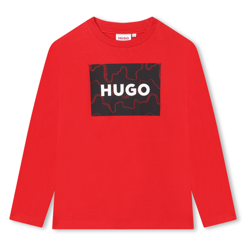 T-shirt with framed logo print HUGO 
                    BOY