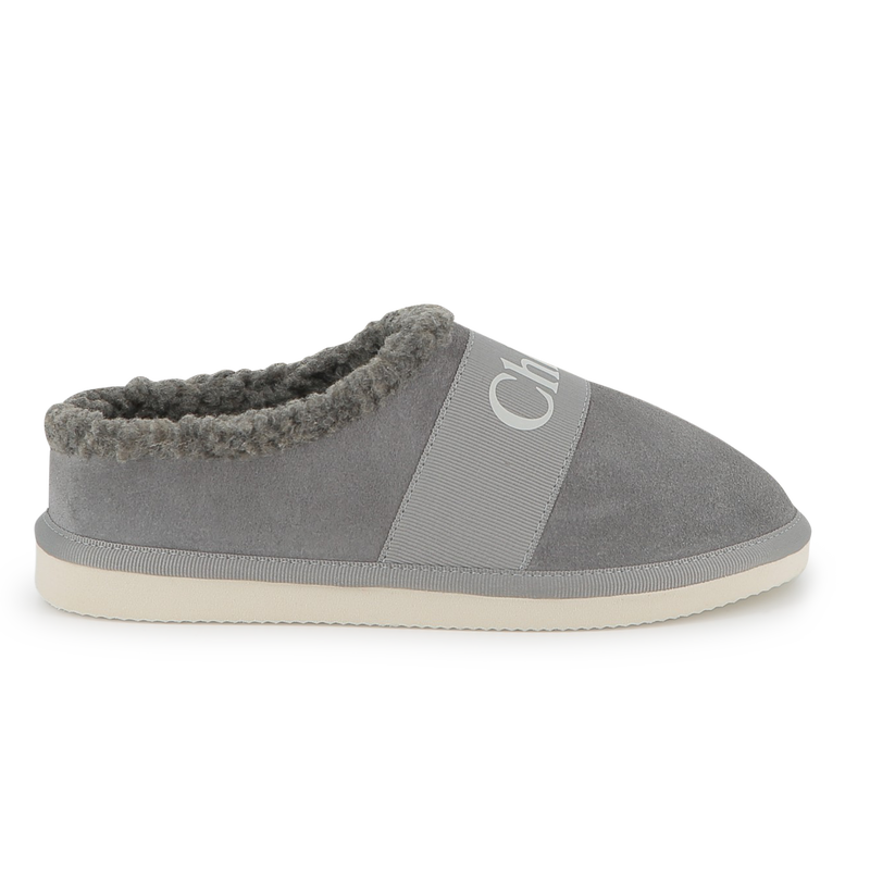 Cow suede leather slippers CHLOE 
                    GIRL