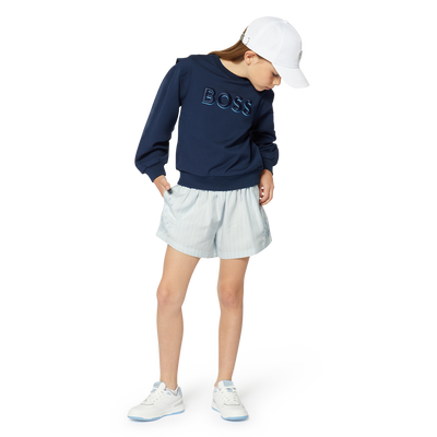 Lace-Up Dual Fabric Sneakers BOSS GIRL