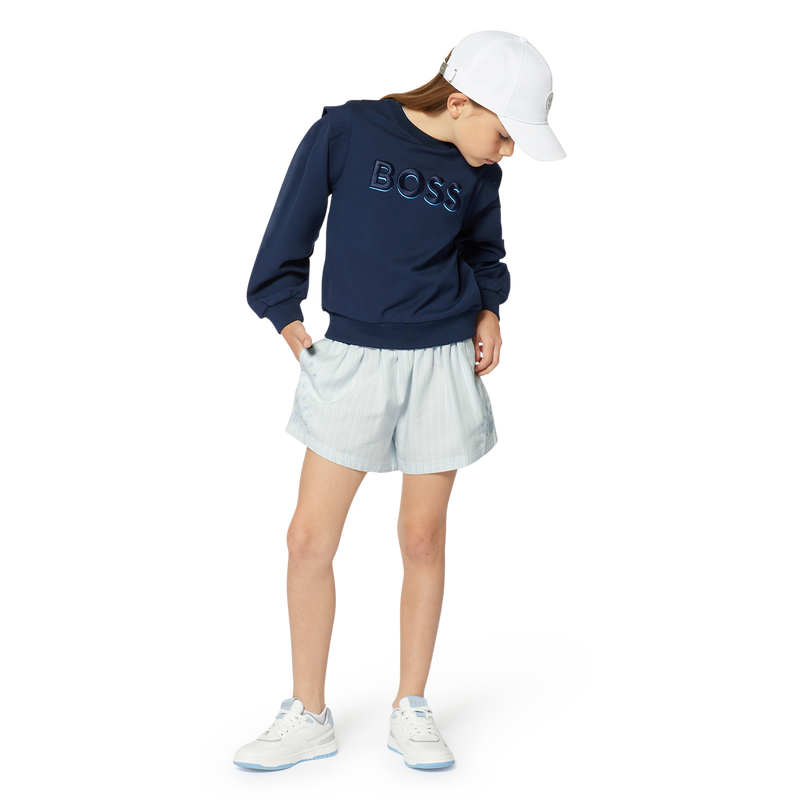 Lace-Up Dual Fabric Sneakers BOSS 
                        GIRL