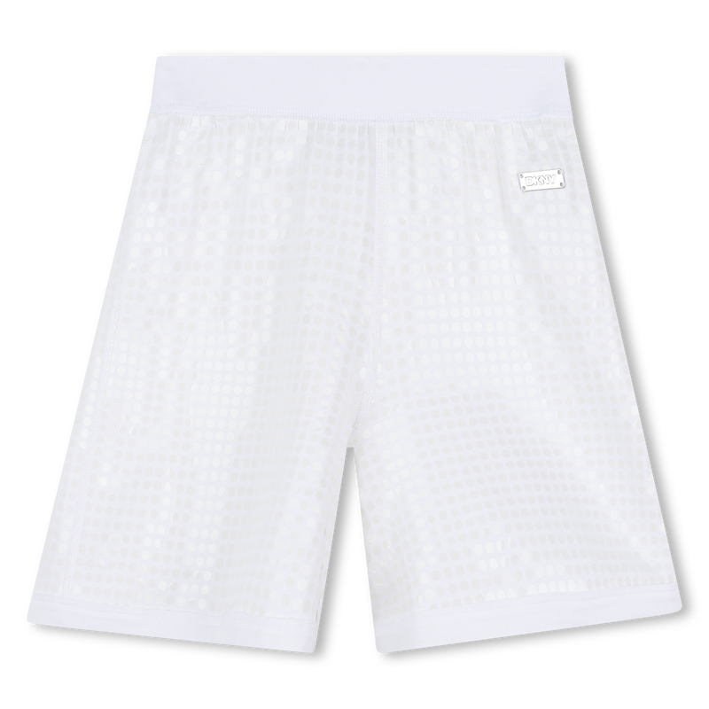 Cotton shorts with sequins DKNY 
                    GIRL