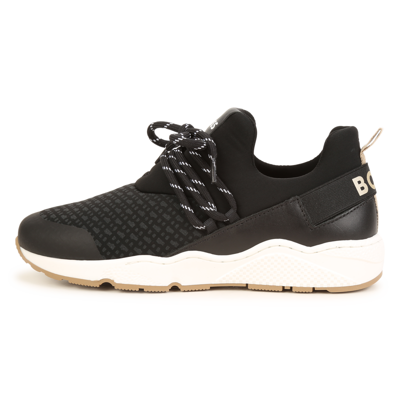 Lace-up leather sneakers BOSS 
                    BOY