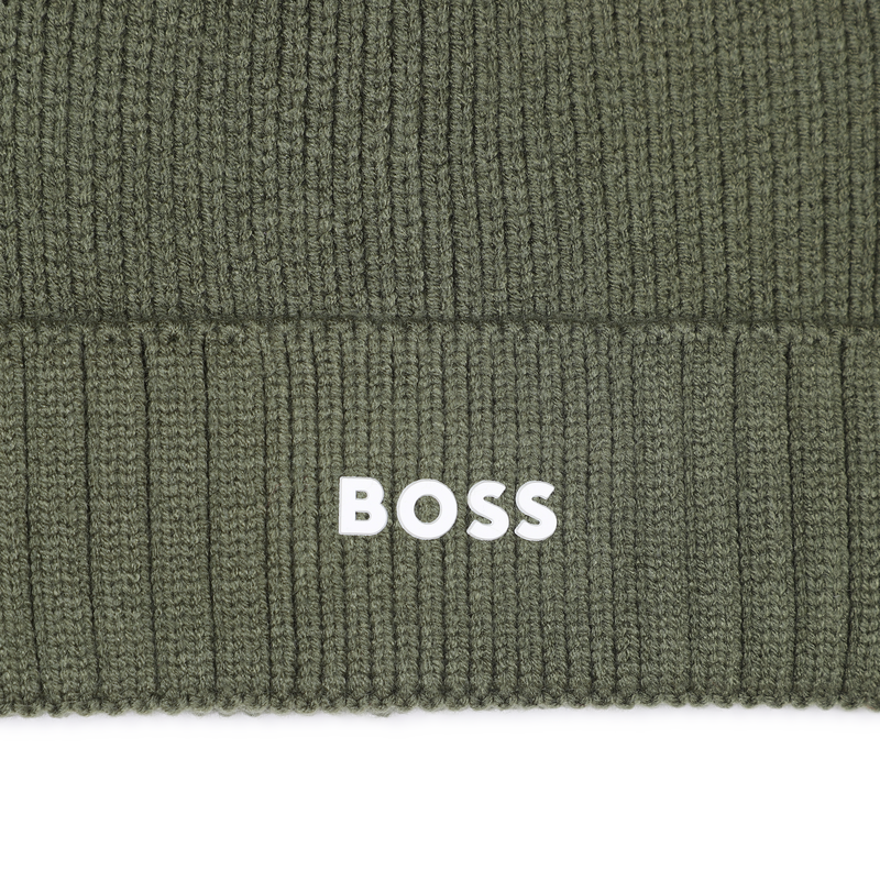 Knitted hat with logo BOSS 
                    BOY