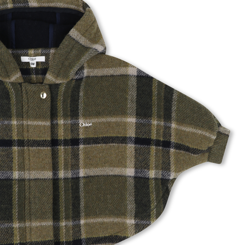 Plaid cape CHLOE 
                        GIRL