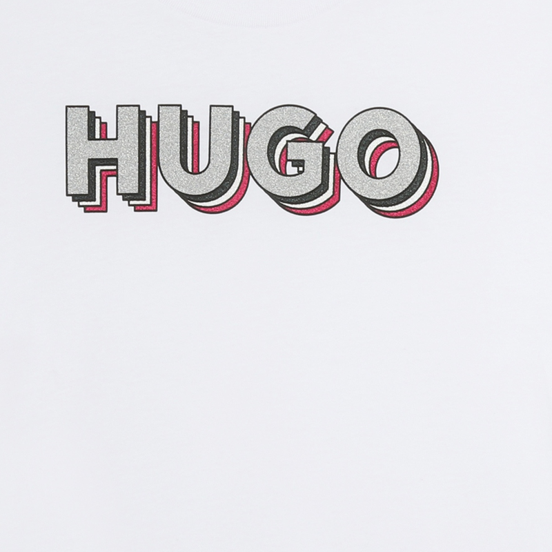 Logo Print T-Shirt HUGO 
                        GIRL
