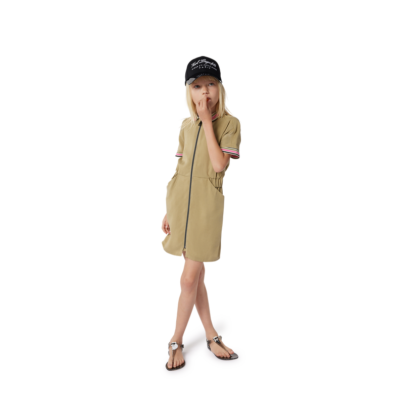 Shirt Collar Dress KARL LAGERFELD KIDS 
                    GIRL