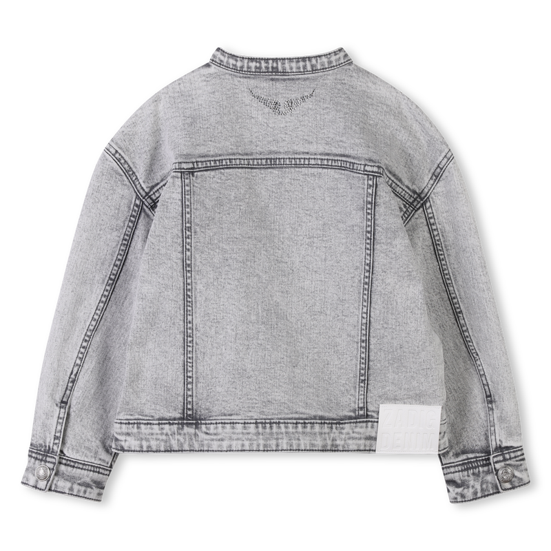 Denim jacket with diamant&eacute;s ZADIG & VOLTAIRE 
                        GIRL