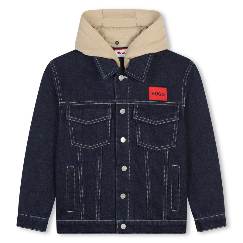 Hooded Denim Jacket HUGO 
                    BOY