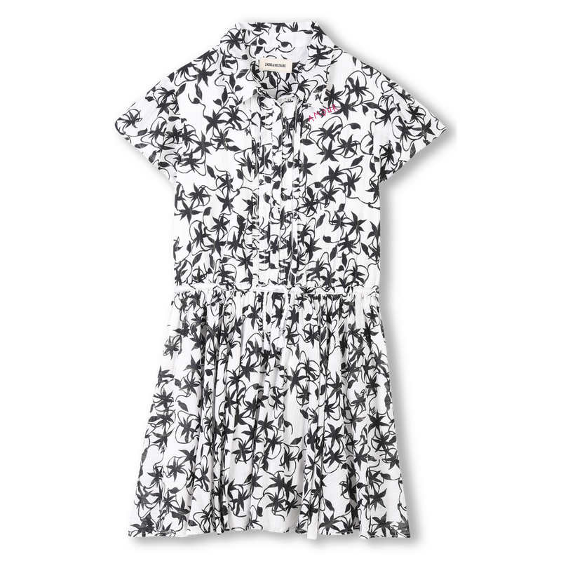 Buttoned patterned dress ZADIG & VOLTAIRE 
                        GIRL