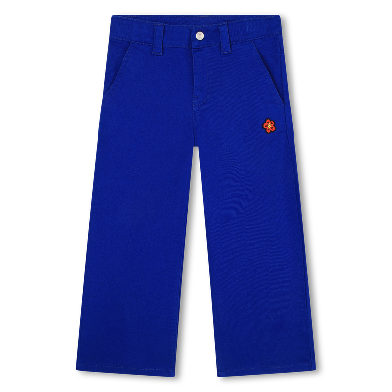 Embroidered cotton trousers KENZO KIDS 
                    UNISEX