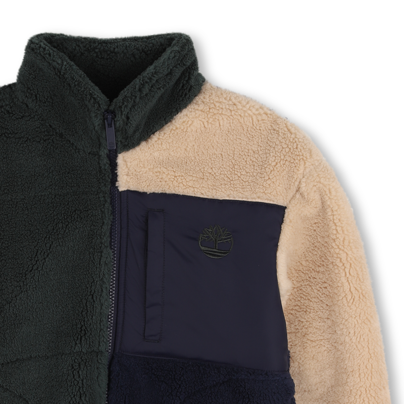 Fluffy fleece cardigan TIMBERLAND 
                    BOY