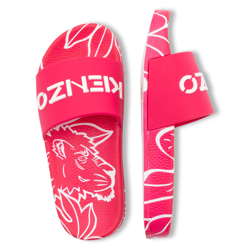 Pink kenzo slides store