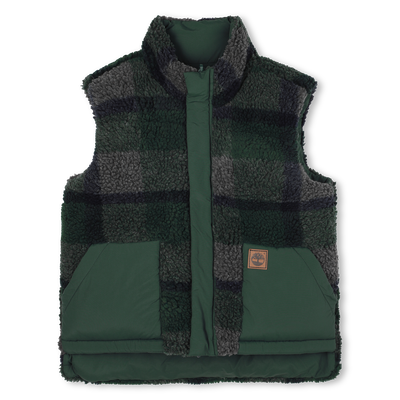 Reversible sleeveless down jacket TIMBERLAND BOY
