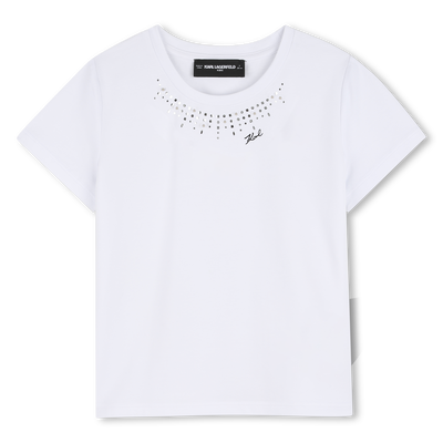 Short-Sleeved T-Shirt KARL LAGERFELD KIDS GIRL