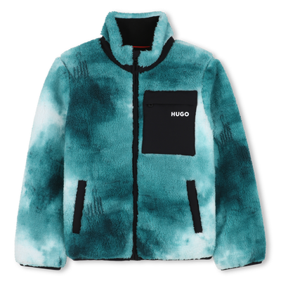 Cardigan in plush fabric HUGO BOY