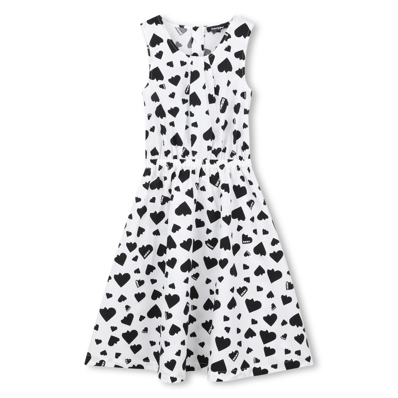 Printed cotton dress DKNY 
                        GIRL