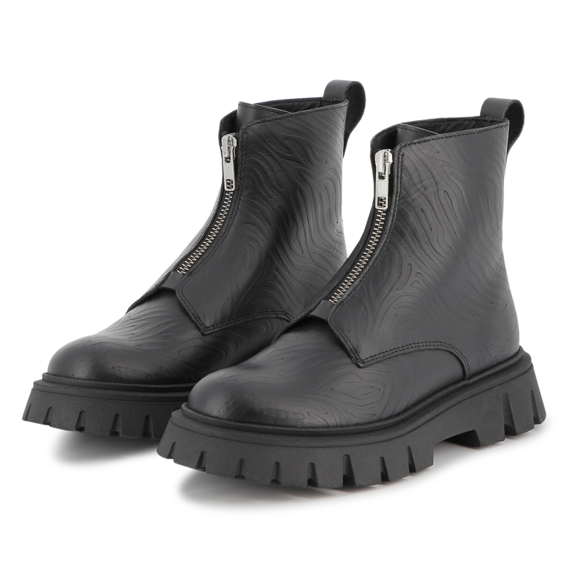 Cowhide leather ankle boots MARC JACOBS 
                    GIRL