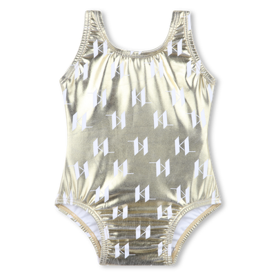 One-piece printed bathing suit KARL LAGERFELD KIDS GIRL