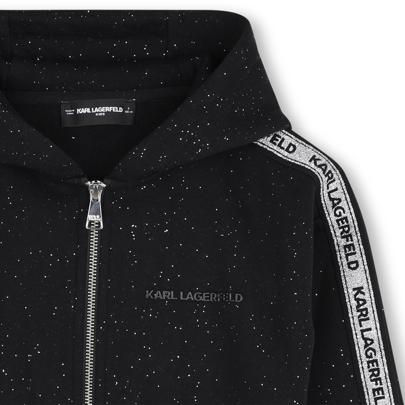 Hooded cardigan KARL LAGERFELD KIDS 
                        GIRL