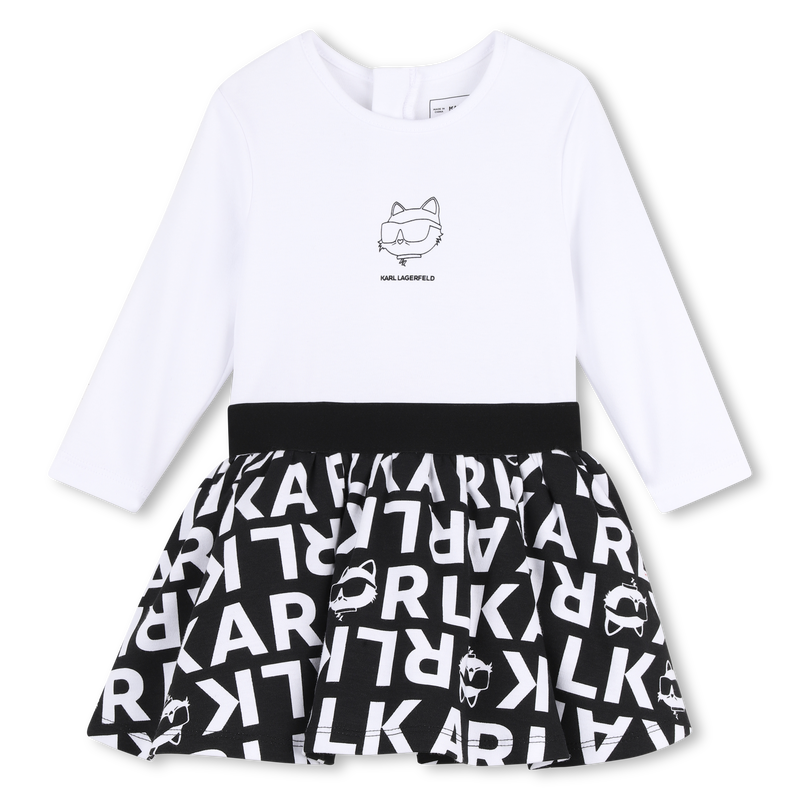 Long Sleeve Dress KARL LAGERFELD KIDS 
                        GIRL