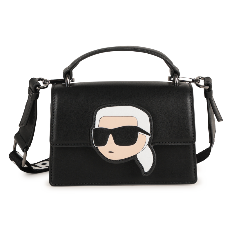 Handbag in fine-grained coated textile KARL LAGERFELD KIDS 
                        GIRL