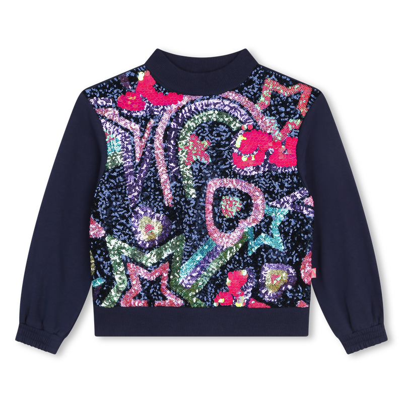 Graphic fleece pullover BILLIEBLUSH 
                    GIRL