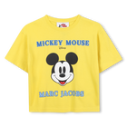 Short-sleeved T-shirt, YELLOW, hi-res