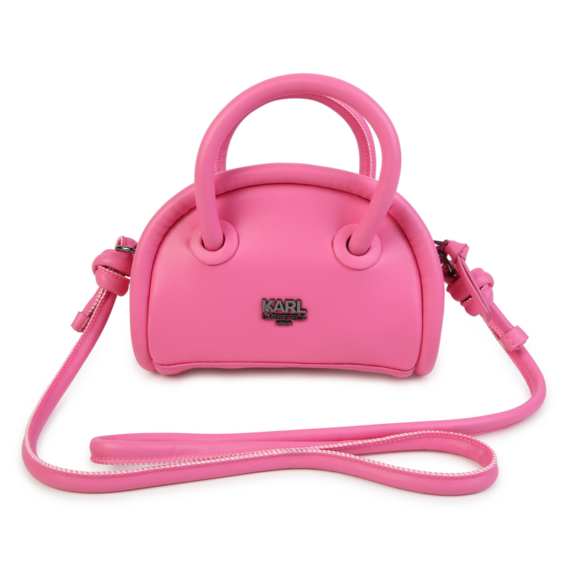 Zip-Up Coated Fabric Handbag KARL LAGERFELD KIDS 
                    GIRL