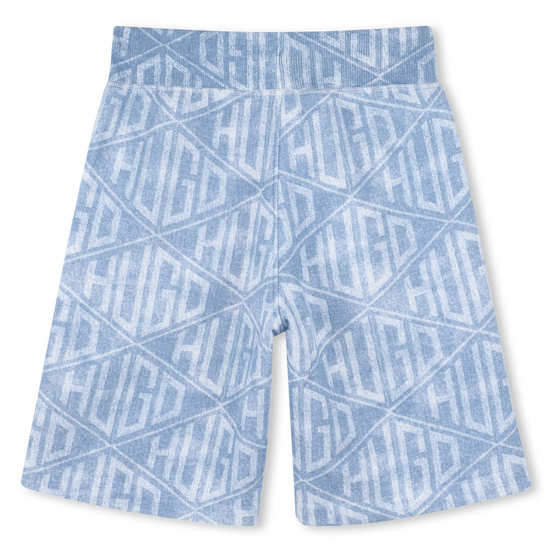 Denim-effect running shorts HUGO 
                    BOY