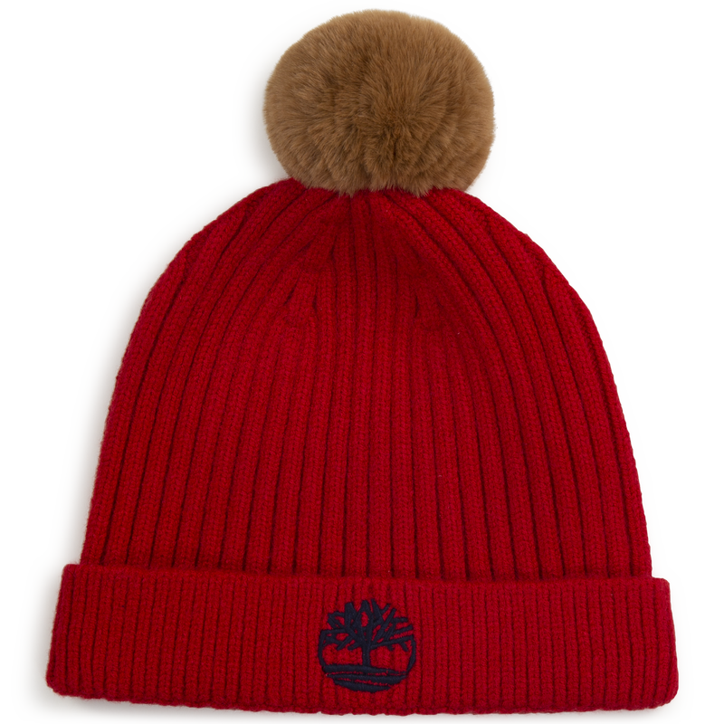 Hat with pompom and embroidery TIMBERLAND 
                    BOY