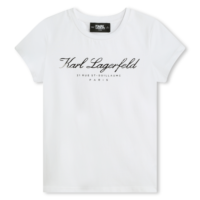 Graphic Print Tee KARL LAGERFELD KIDS 
                    GIRL