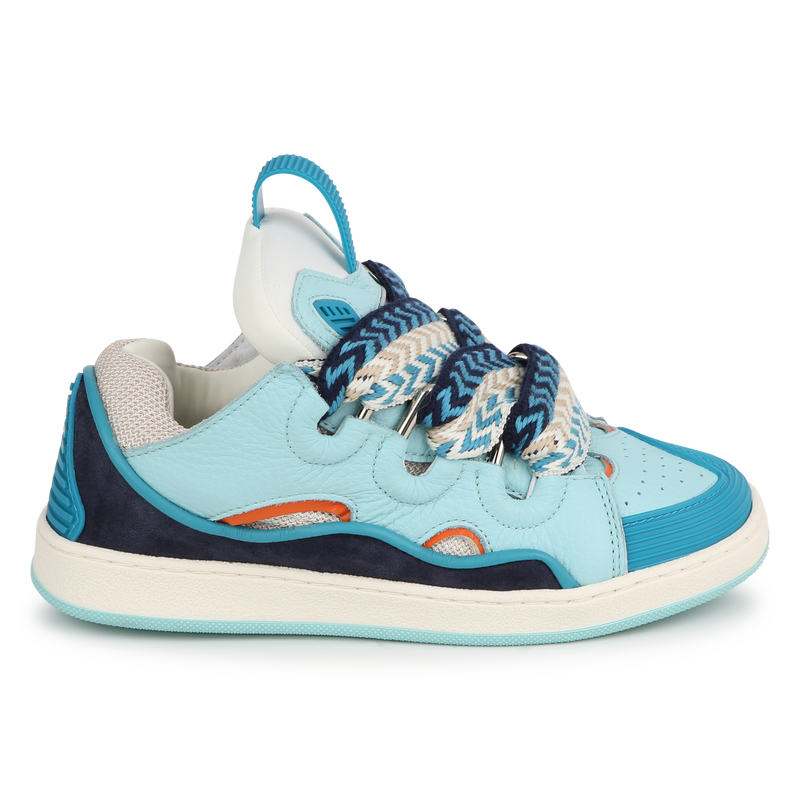 Lace-up leather sneakers