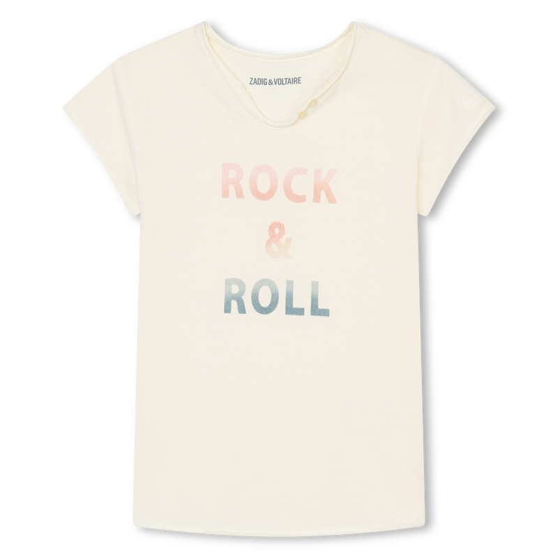 Embroidered Sleeve T-Shirt ZADIG & VOLTAIRE 
                    GIRL