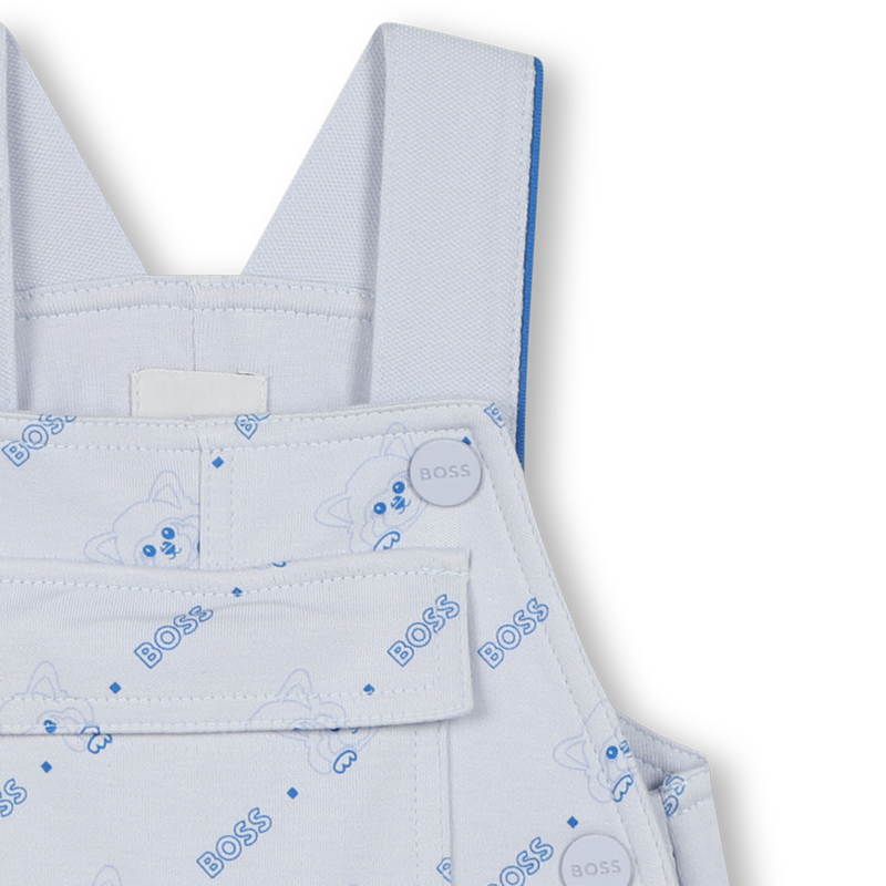 Panda Print Short Overalls BOSS 
                        BOY