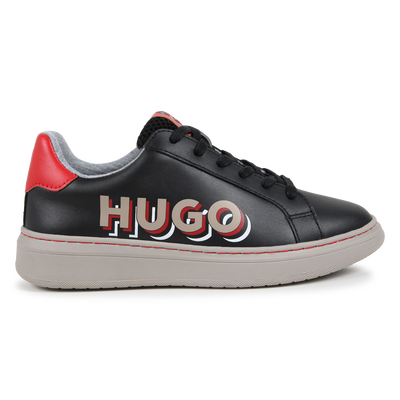 Lace-Up Leather Sneakers HUGO BOY