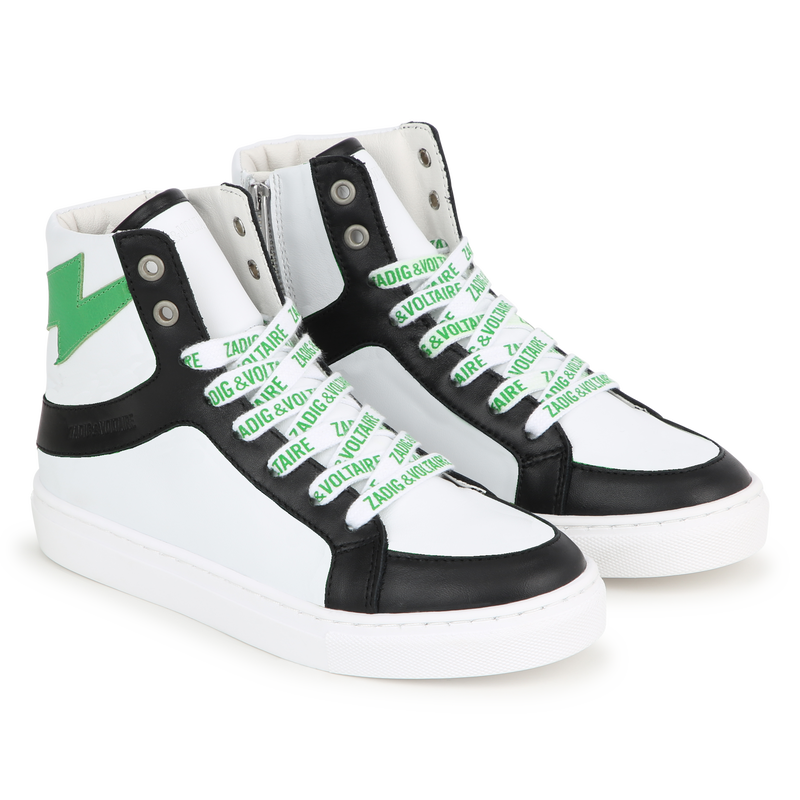 Zipped Lace-Up Sneakers ZADIG & VOLTAIRE 
                    BOY