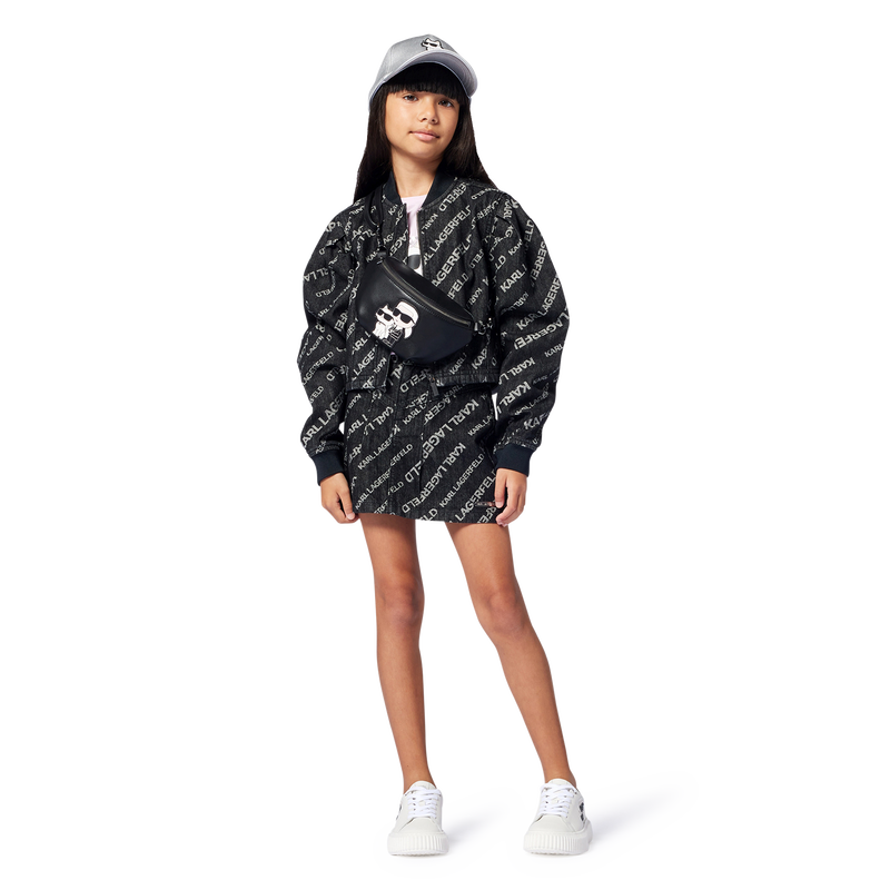 Adjustable cap with badge KARL LAGERFELD KIDS 
                        GIRL