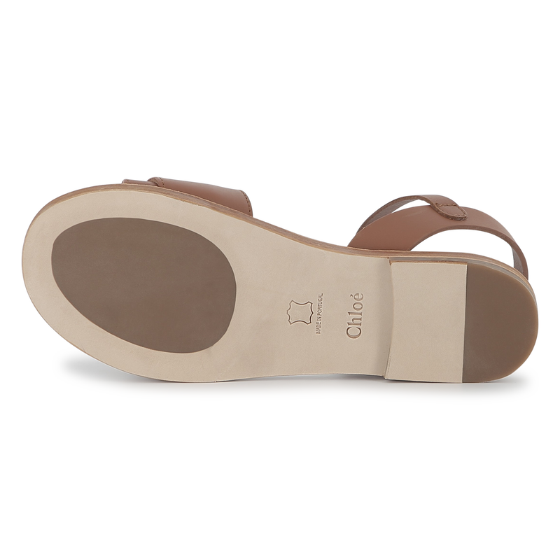 Buckled leather sandals CHLOE 
                    GIRL
