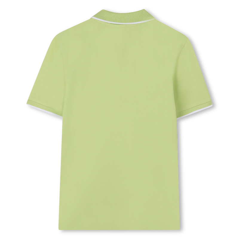 Plain cotton piqué polo shirt BOSS 
                    BOY
