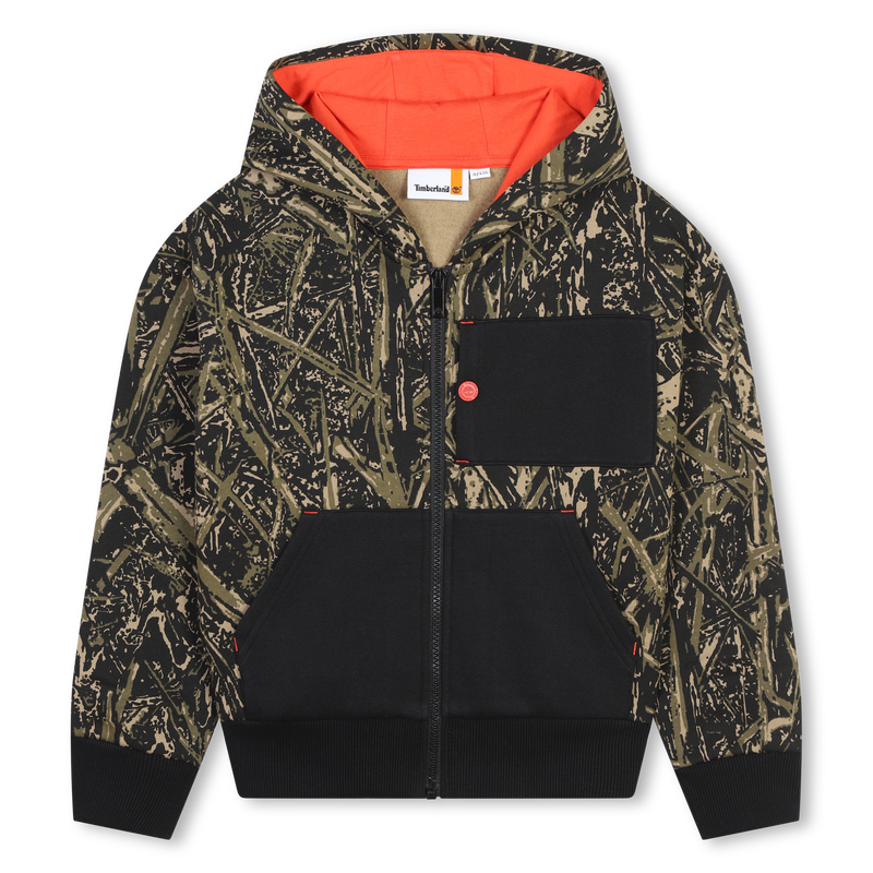 Hooded Fleece Cardigan TIMBERLAND 
                        BOY