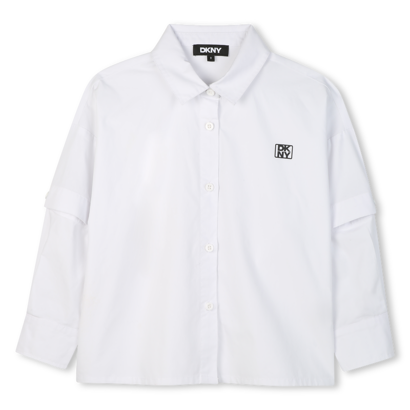 Cotton poplin shirt DKNY 
                    GIRL