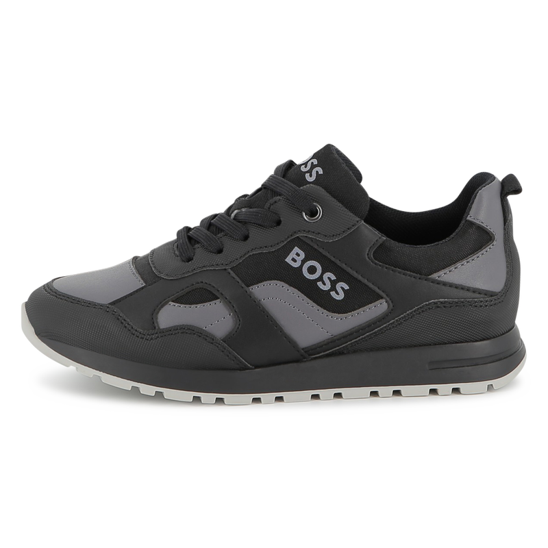 Faux and canvas sneakers BOSS 
                    BOY