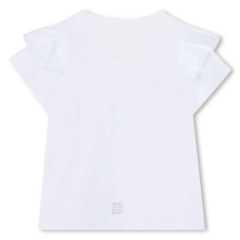 Frilled sleeve T-shirt GIVENCHY 
                    GIRL