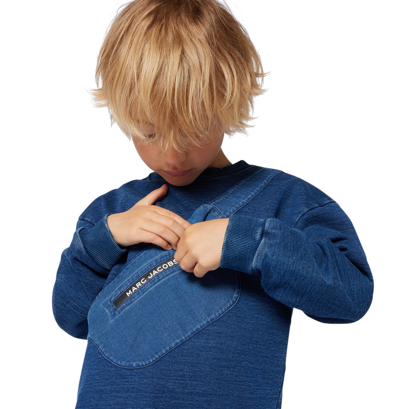 Printed fleece sweatshirt MARC JACOBS 
                        BOY