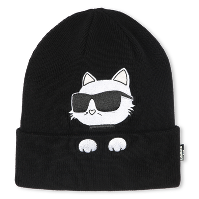 Hat & Neck Warmer Set KARL LAGERFELD KIDS GIRL