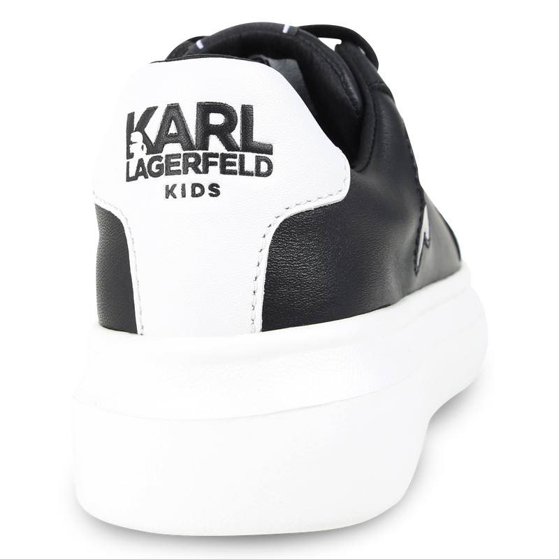 Low-Top Leather Sneakers KARL LAGERFELD KIDS 
                    BOY
