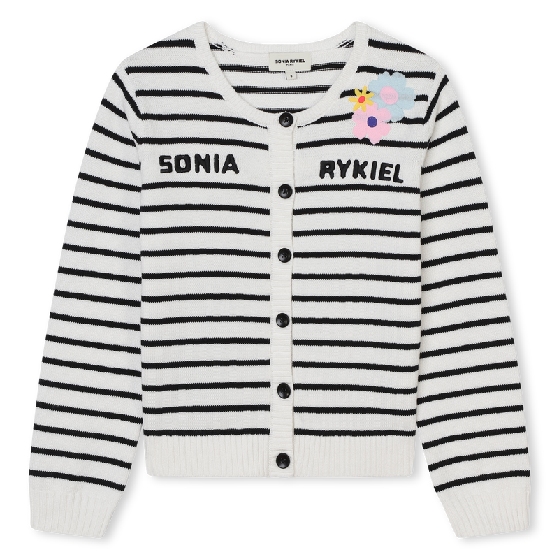 人気ブランド新作豊富 SONIA RYKIEL Cardigan Button-Up Striped 小物