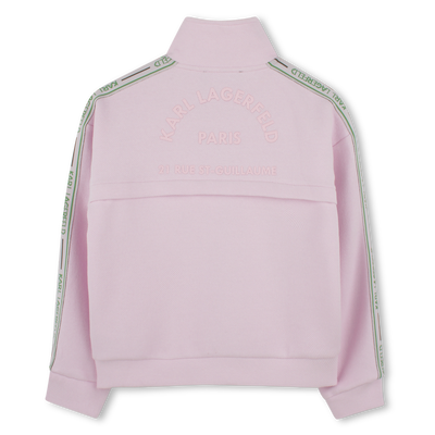 Elasticated-waist sweatshirt KARL LAGERFELD KIDS GIRL